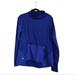 Athleta Blue Hooded Sweatshirt Size Medium
